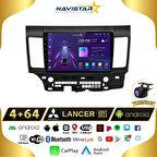Mitsubishi Lancer  20072013 Model 4GB + 64GB Android 13 Kablosuz Carplay Navigasyon Multimedya Siste