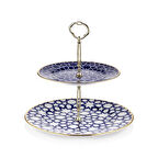 GÜRAL PORSELEN 2 KATLI EL DEKORU KURABİYELİK  