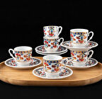 Güral Porselen Sedef 12 Parça Kahve Fincan Takımı 4556