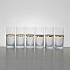 Güral Porselen Elite 6 Parça Limonata Bardağı Platin