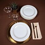 Güral Porselen - Soprano 6 Adet 25 cm Düz Tabak