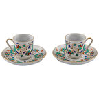 GÜRAL PORSELEN 12 PARÇA TÜRK KAHVESİ TAKIMI  