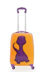 V307 ABS ÇOCUK VALİZ-MOR DİNOZOR