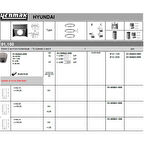 Kia Motor Piston Segman 050 Starex Tci 2001-> Kia K2500 Tci 2004-> (2-4 Siralı Piston) D4bh Motor 91,60 - Yenmak 31-04443-050