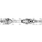 Psa Aks Sag Komple Expert P806 Jumpy Evasıon (dis Freze:27 IC Freze:37 Boy:947mm) Xud9te 1,9td Abssız < - Gsp 210155