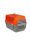 Pribor Hz-100 Kedi Köpek Evcil Hayvan Taşıma Çantası Box Orta Boy Çok Fonksiyonlu Turuncu Gri