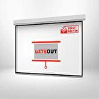 LiteOut 240x200 cm Motorlu Kumandalı Projeksiyon Perdesi
