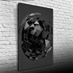 Gri Tonlarda Aynalı Küre Kanvas Tablo 50 x 70