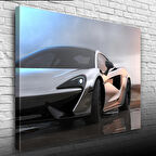 Spor Gri Araba Kanvas Tablo 50 x 70