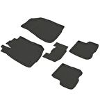 Dacia Sandero 2 Ferrous 4D Havuzlu Kauçuk Paspas 2012 2020 Siyah