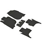 Mitsubishi L200 Ferrous 4D Havuzlu Kauçuk Paspas 2015 2019 Siyah