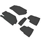 Peugeot 2008 Ferrous 4D Havuzlu Kauçuk Paspas 2020 ve Üstü Siyah