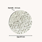 SİLİKON KALIP KAR TANESİ FİGÜR MOTİFLİ BARDAK ALTLIĞI TAŞ TOZU EPOKSİ REÇİNE İTHAL KALIP