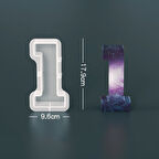 SİLİKON KALIP BİR RAKAM TAŞ TOZU EPOKSİ REÇİNE PARAFİN İTHAL SİLİKON KALIP