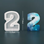 SİLİKON KALIP İKİ RAKAM TAŞ TOZU EPOKSİ REÇİNE PARAFİN İTHAL SİLİKON KALIP