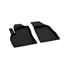 Peugeot Bipper Ön 2 Parça Ferrous 4D Havuzlu Kauçuk Paspas 2008 ve Üstü