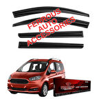Ford Courier Ferrous Cam Rüzgarlığı 4lü Set 2014 2022