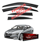 Skoda SuperB Ferrous Cam Rüzgarlığı 4lü 2015 2020