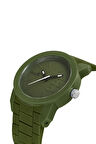 Silikon Kordon Spor Erkek Kol Saati Koyu Yeşil Renk PL-0947E5x
