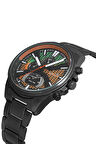 Erkek Kol Saati Siyah Yeşil Turuncu Renk PL-0967E3x