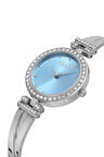 Vintage Kadın Kol Saati Gümüş Mavi Renk PL-1534B5x