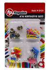 Fixpoint Kırtasiye Seti Mantar Çivisi,Raptiye,Kıskaç,Ataş - 3 paket
