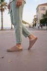 JET-0556 Ravn Bağcıksız Hakiki Süet Deri Erkek Mantar Taban Loafer Ayakkabı HDMT - Bej