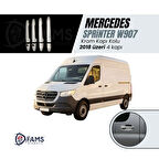 Mercedes Sprinter W907 Krom Kapı Kolu 4 Kapı 2018 Ve Üzeri Paslanmaz Çelik (ÇİFT DELİK)