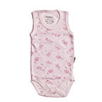 Pembe Hayvan Desenli Askılı Zıbın