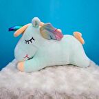 İthal Kumaş Sevimli Yıldız Kanatlı Boynuzlu Unicorn Figür Peluş Oyuncak Oyun & Uyku Arkadaşı 28 cm.