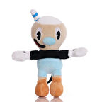İthal Kumaş Fincan Kafalar Cuphead veya Mugman Figür Peluş Oyuncak Oyun & Uyku Arkadaşı 25 cm.