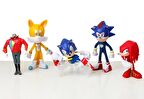 Sonic Boom Werehog Doctor Eggman Miles Tails Sonic Hedgehog Knuckles 5li Karakter Figür Oyuncak Seti