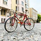 Lüks Metal Gerçek Model Bisiklet Maketi 1:10 Ölçekli Sökülebilir Minyatür Model Bisiklet Biblo Dekor