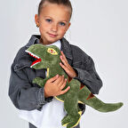 İthal Soft Kumaş XL Boy Dinozor Tyrannosaurus T-Rex Figür Peluş Oyuncak Uyku & Oyun Arkadaşı 55 cm.