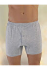 Erkek Gri Penye 6'lı Boxer