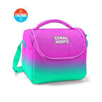 Coral High Thermo Beslenme Çantası Pembe Su Yeşili Geçişli 11874