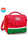Coral High Kids Kırmızı Yeşil Karpuz Desenli Thermo Beslenme Çantası 12789