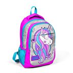 Coral High Unicorn Desenli Büyük Boy Okul Sırt Çantası 14383