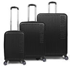 Coral High ABS Siyah 3'lü Valiz Seti 16400