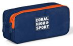 Coral High Sport İki Gözlü Lacivert Kalem Çantası