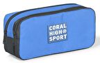 Coral High Sport İki Gözlü Mavi Siyah Kalem Çantası