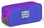 Coral High Sport İki Gözlü Lavanta Gri Kalem Çantası