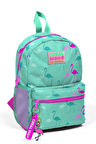 Coral High Kids Su Yeşili Flamingo Desenli İki Bölmeli Yuva Sırt Çantası 23339