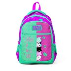 Coral High Kedi Desenli Büyük Boy Okul Sırt Çantası 23490