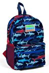 Coral High Mavi Köpekbalığı Baskılı Yuva, Kreş ve Günlük Sırt Çantası - Erkek Çocuk