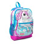 Coral High Unicorn Desenli Büyük Boy Okul Sırt Çantası 23711