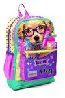 Coral High Kids Sarı Pembe Sevimli Köpek Desenli Okul Sırt Çantası 23752
