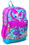 Coral High Mavi Pembe Flamingo İlkokul ve Günlük Sırt Çantası - Kız Çocuk - USB Soketli