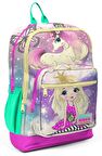 Coral High Yeşil Pembe Unicorn ve Prenses İlkokul ve Günlük Sırt Çantası - Kız Çocuk - USB Soketli