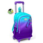 Coral High Büyük Boy Çekçekli Sırt Çantası Turkuaz Mor 23963